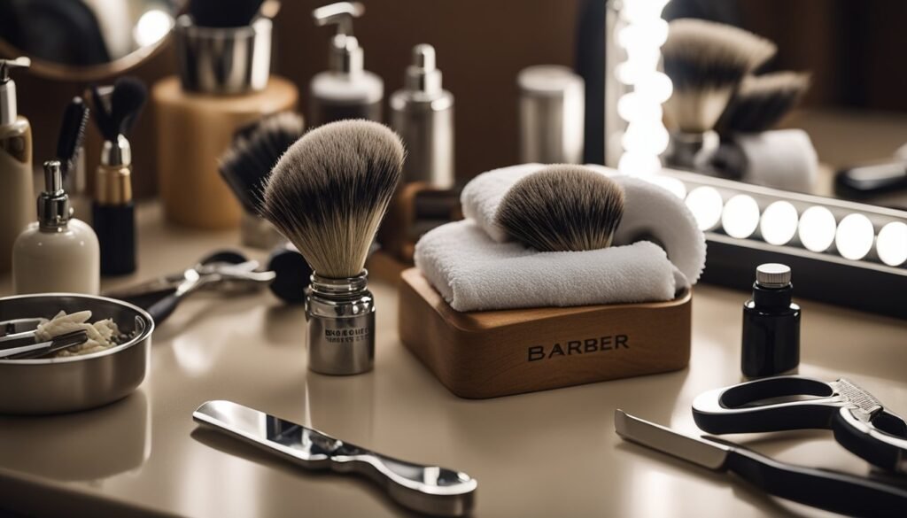 Bilde som illustrerer etterbehandling og hudpleie av barbering.
